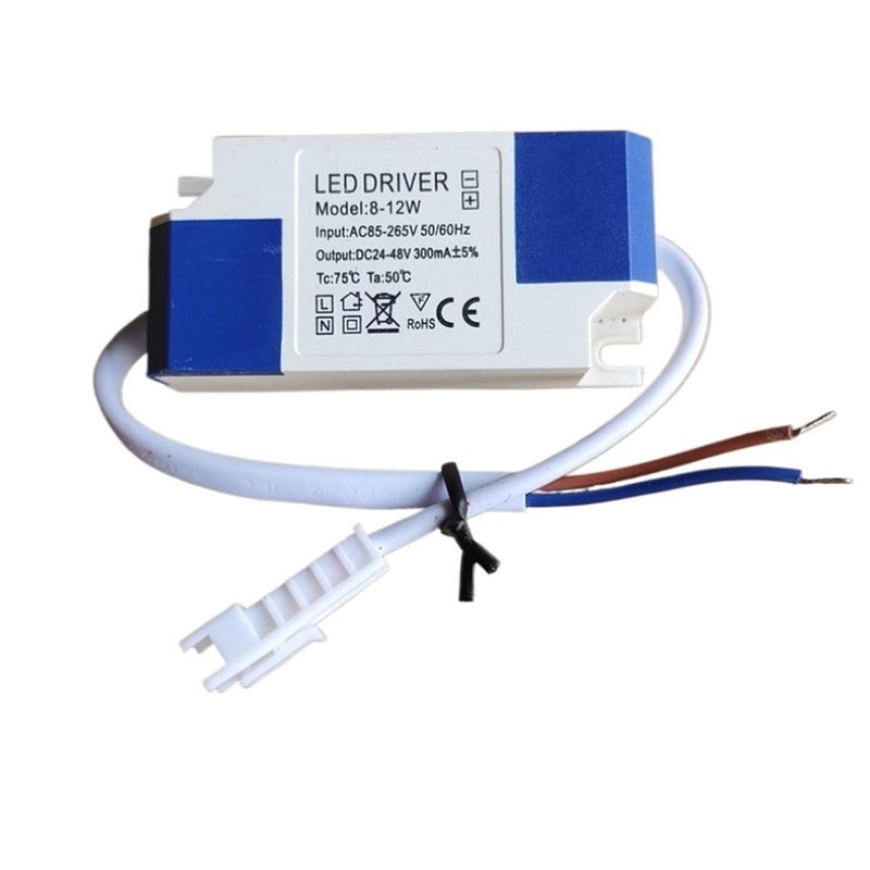 سائق LED 8 12W 300mA مزود الطاقة AC 85 265V لمصابيح LED - Image 1